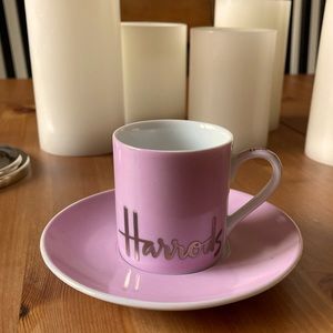 Perfect condition Harrods tea cup and saucer